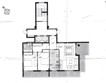 Planta apartamento T2 para arrendar em Arcozelo Ba