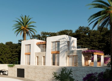 Villa mediterránea con vistas al mar en Benissa