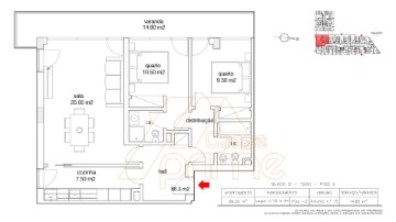 Apartamento 2 Quartos em Buarcos e São Julião