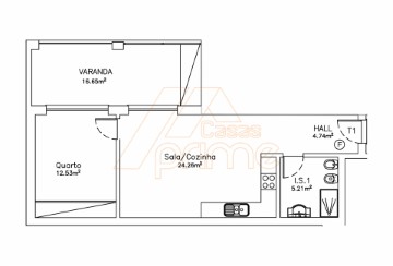 Apartamento 1 Quarto em Santo António dos Olivais