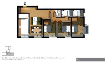 Apartment 3 Bedrooms in Viseu