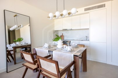 Apartamento T2, em construção, no Carvoeiro-Sala d