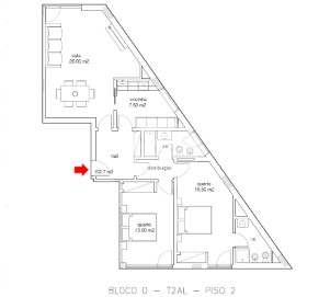 Apartamento 2 Quartos em Buarcos e São Julião