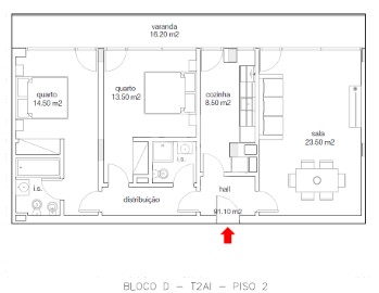 Apartamento 2 Quartos em Buarcos e São Julião