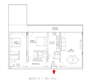 Apartamento 2 Quartos em Buarcos e São Julião