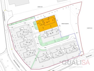 Moradia T3 nova individual térrea com jardim e exc