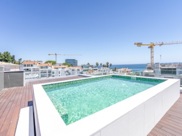 Novo apartamento com vista de mar e cobertura com 