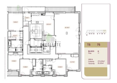 Planta do T5 Boavista