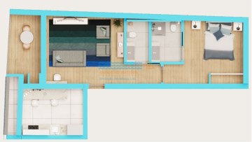 Venda - Apartamento T1 - Cabanas de Tavira