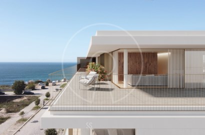 T3 novo com terraço e vista de mar em condomínio