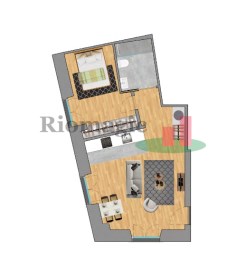 Appartement 1 chambre à Leiria