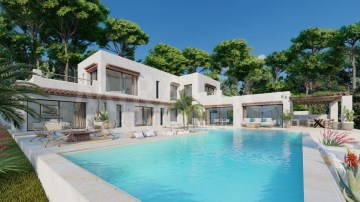 Villa Bela - Modern Ibizan with sea views - exteri
