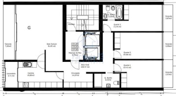 Apartamento 3 Quartos em Mafamude e Vilar do Paraíso