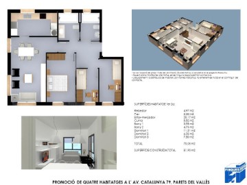 Piso 3 Habitaciones en Parets del Vallès