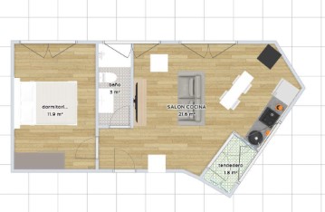 Apartamento 1 Quarto em La Unión - Vista Alegre